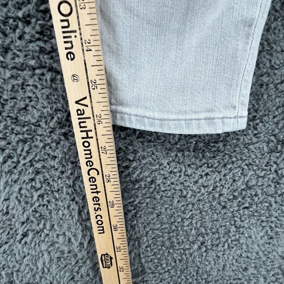 Ralph‎ Lauren 400 Jeans Women Size 32x26 Gray Skinny Mid Rise Made in Italy - Picture 3 of 9